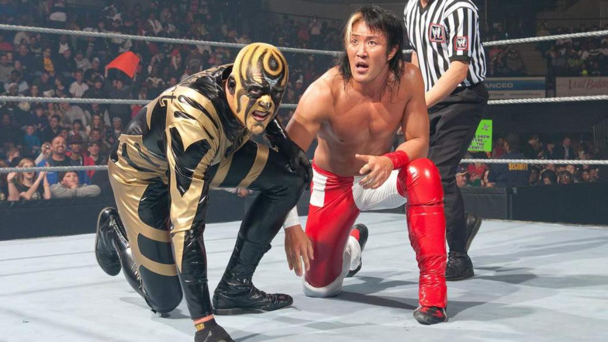 Goldust with Yoshi Tatsu in 2010 WWE