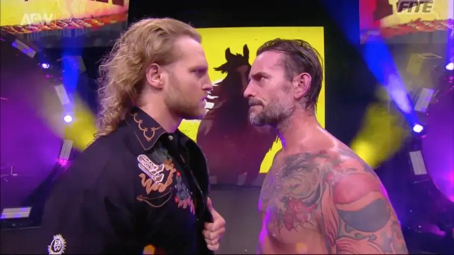 Hangman Page CM Punk staredown.jpg