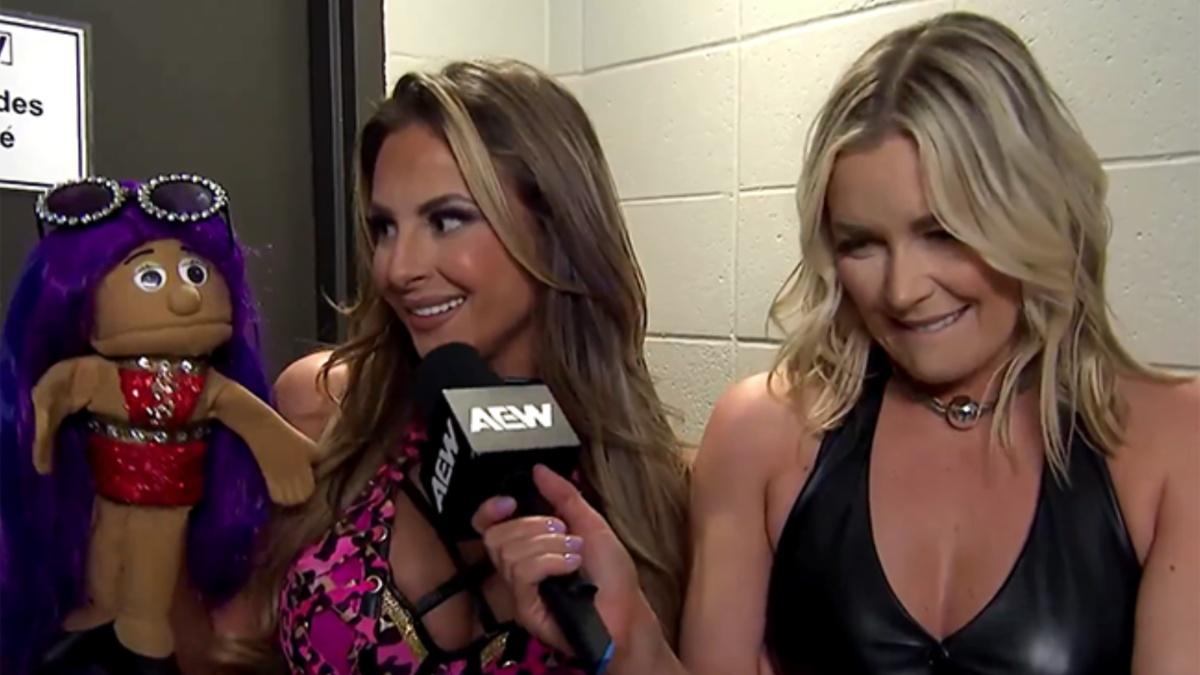 Renee Paquette interviewing Harley Cameron in AEW