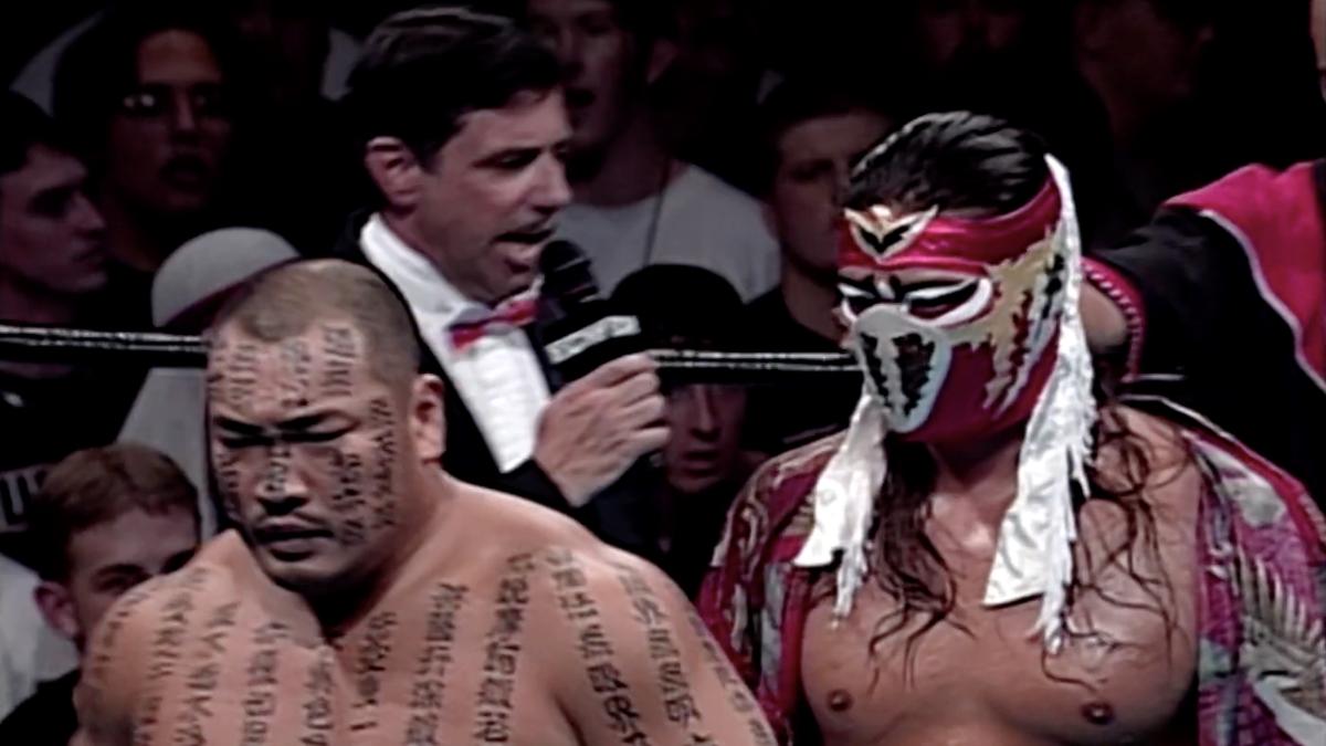 Hayabusa and Jinsei Shinzaki at ECW Heatwave 1998