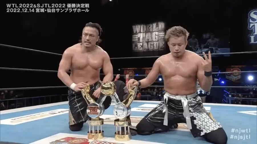 Hirooki Goto YOSHI-HASHI world tag league 2022 win.png