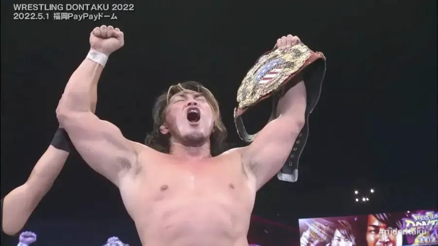 Hiroshi Tanahashi US Title win Wrestling Dontaku 2022.jpg