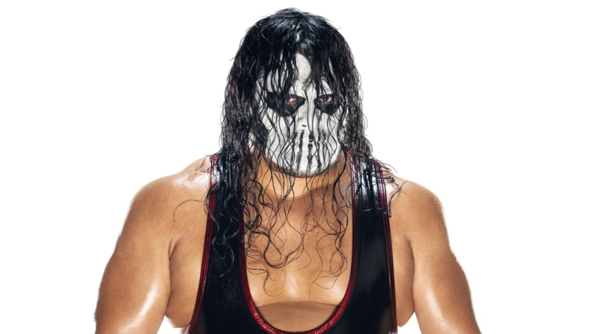 JC Mateo's WWE profile photo in black singlet with white face paint