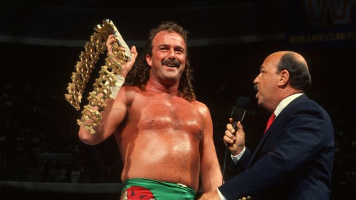 Jake Roberts with the WWE Million Dollar Title