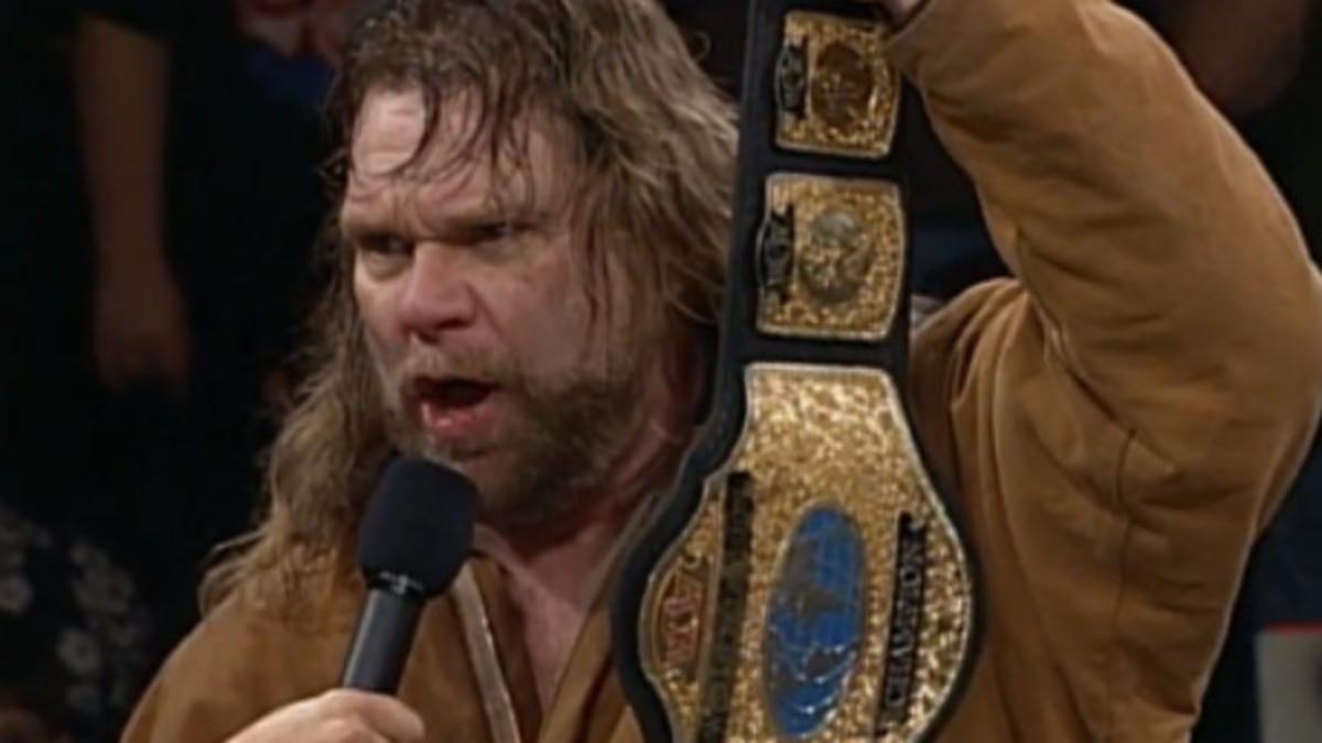 Jim Duggan with the WCW World Television Title