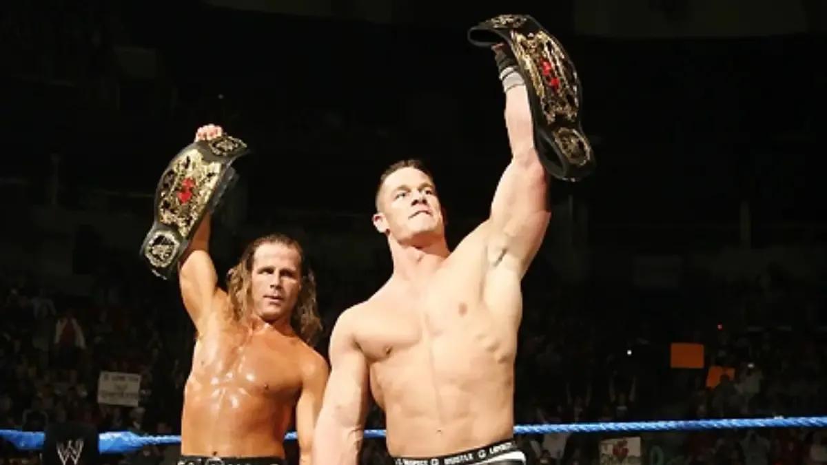 John cena shawn michaels tag team champions