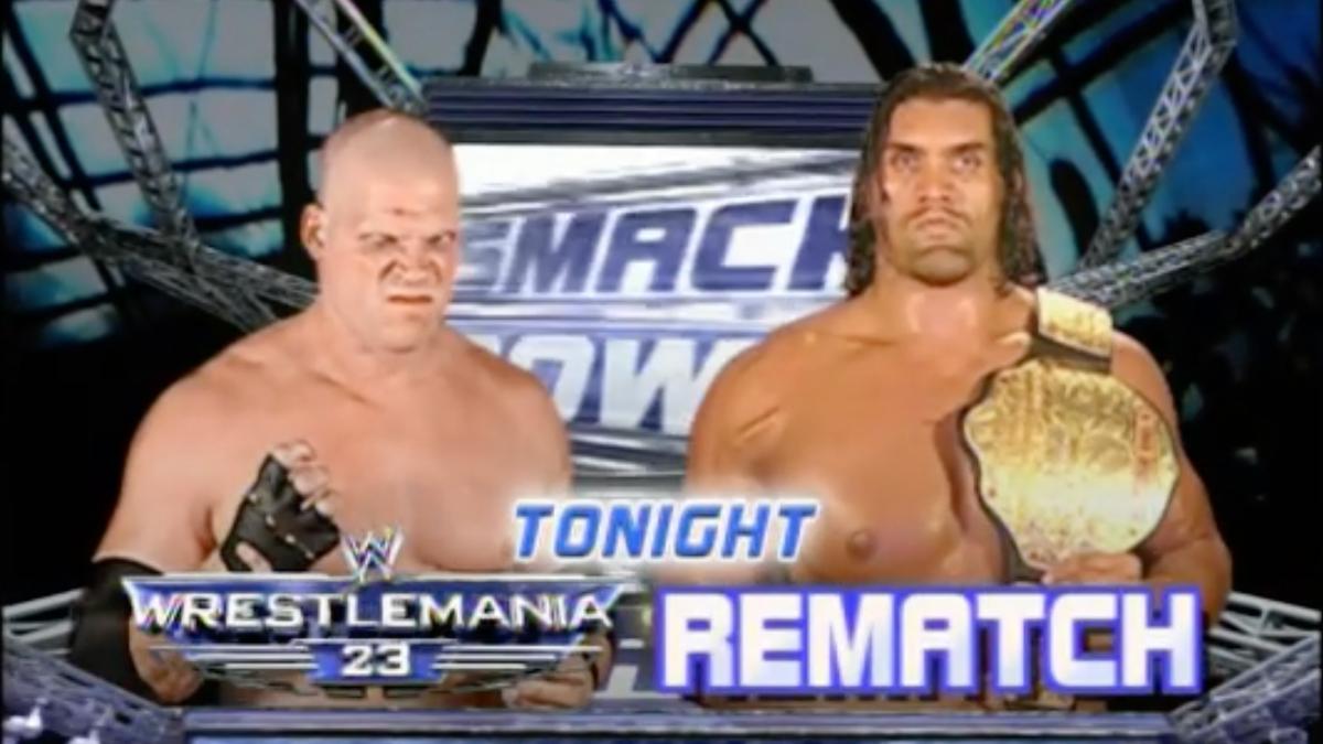 Graphic for Kane vs. Great Khali in a WrestleMania 23 rematch