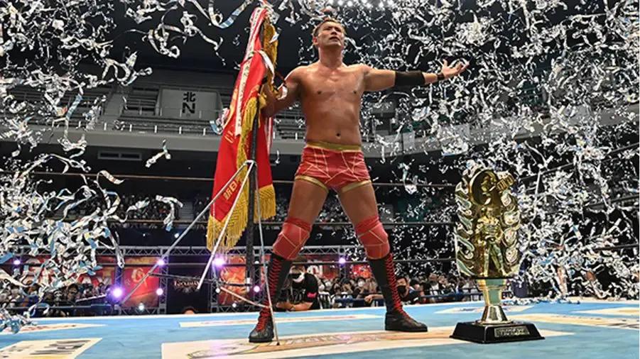 Kazuchika Okada G1 Climax 32 all the pomp.jpg