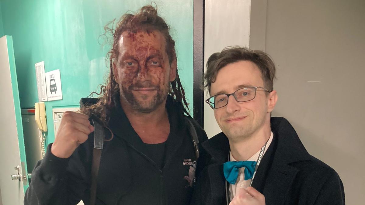 Chris Charlton with Kenny Omega