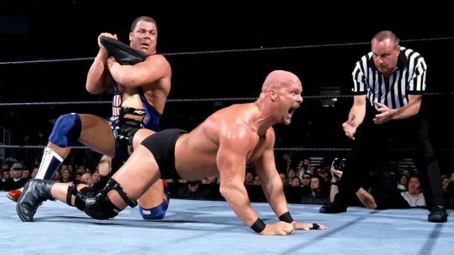 Kurt angle steve austin wwe summerslam 2021