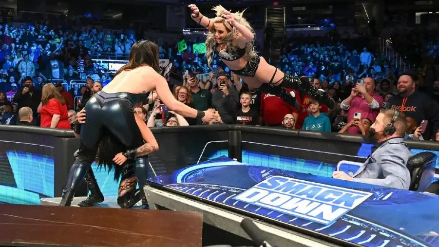 Liv Morgan Table Spot Botch SmackDown 2022.jpg