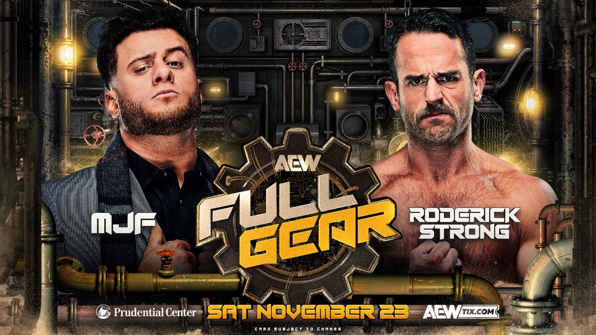 Graphic for MJF vs. Roderick Strong at AEW Full Gear 2024