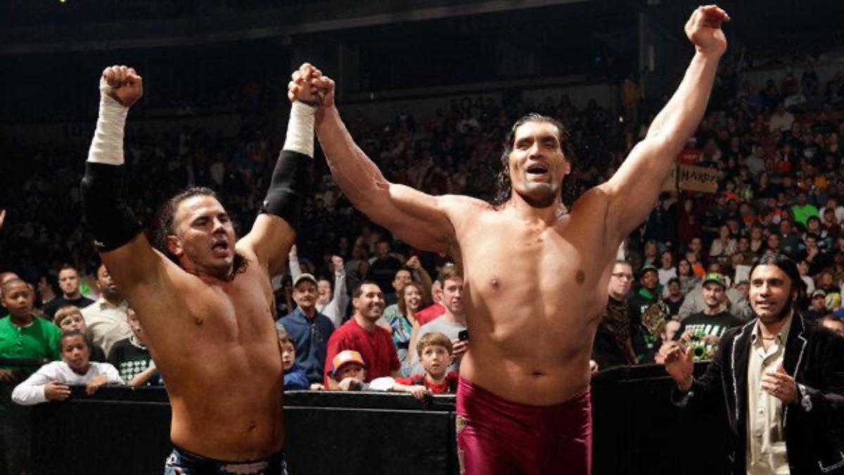 Matt Hardy with The Great Khali