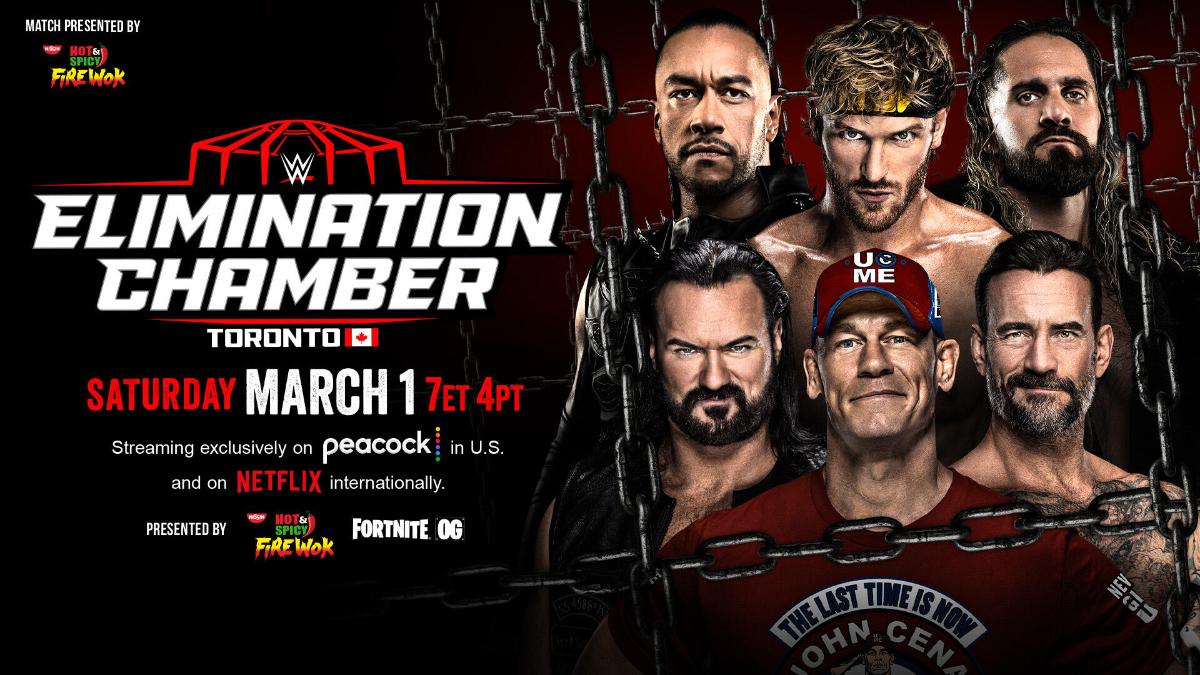 Graphic for Men's Elimination Chamber at WWE Elimination Chamber 2025