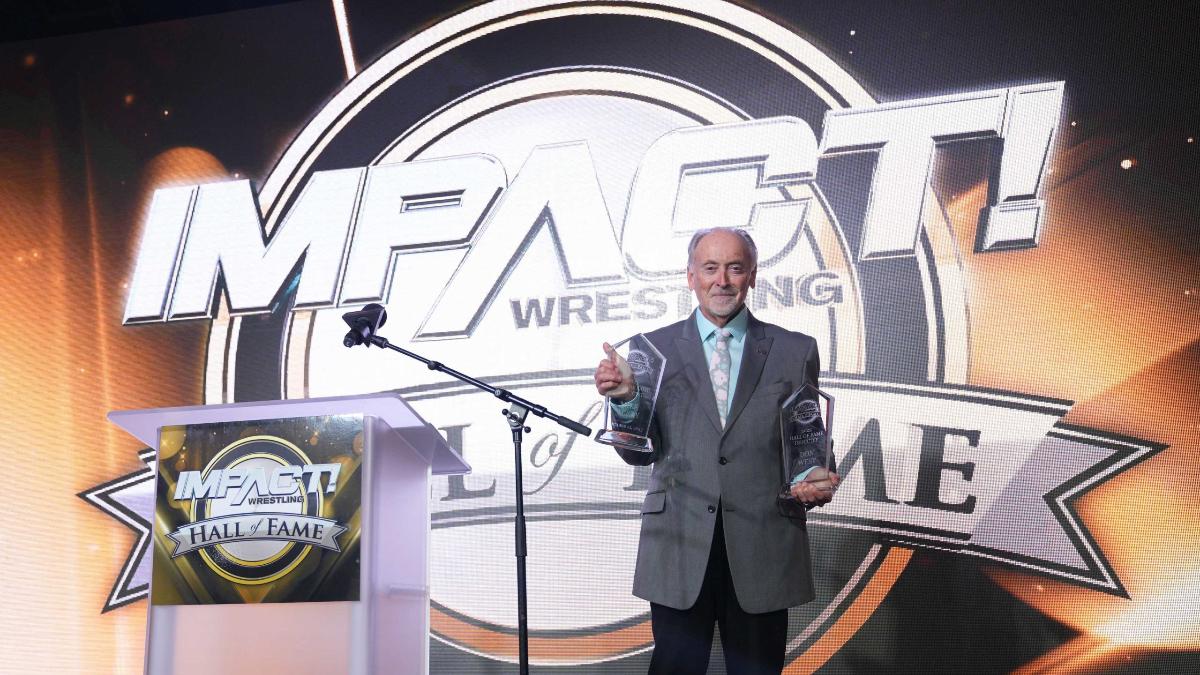 Mike Tenay at IMPACT Hall of Fame induction in 2023