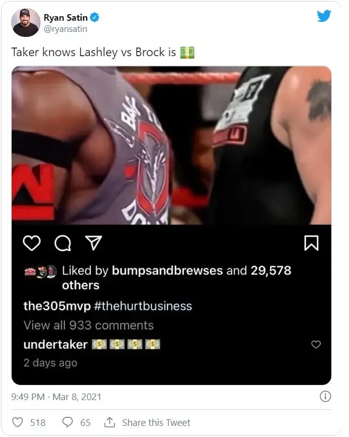 Mvp instagram post undertaker