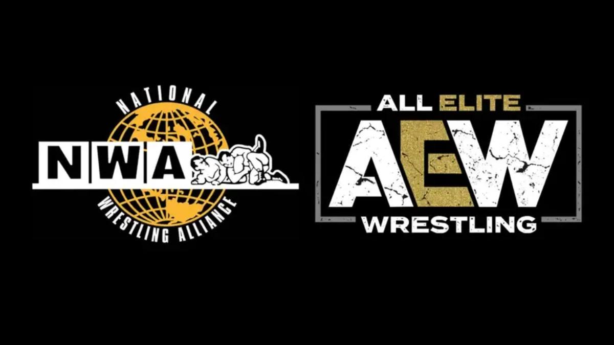 NWA and AEW logos