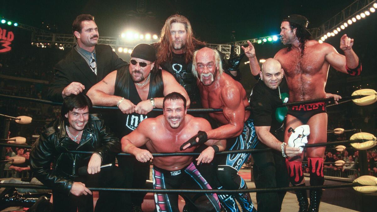 Members of the NWO at the ropes in WCW