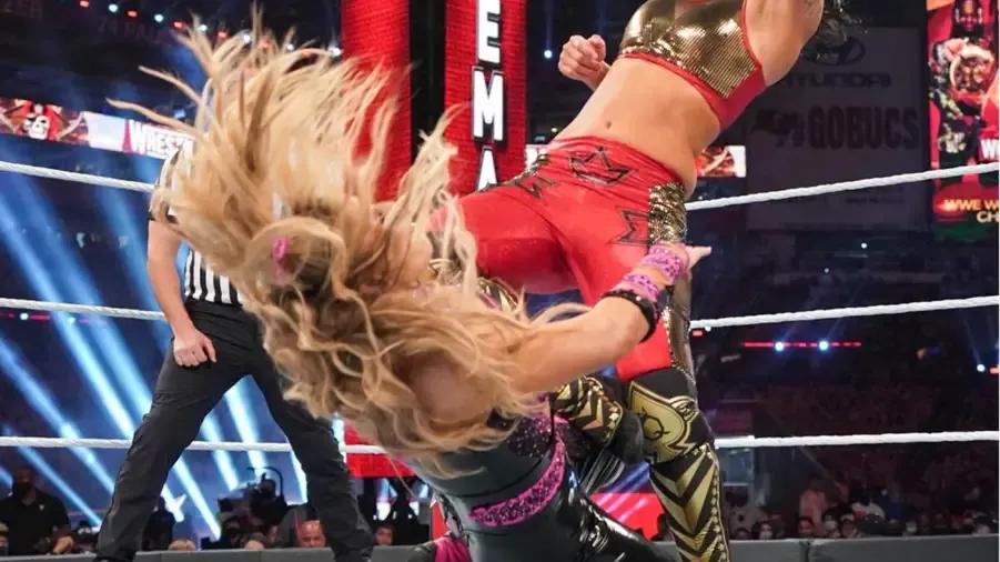 Natalya knee WrestleMania 37.jpg