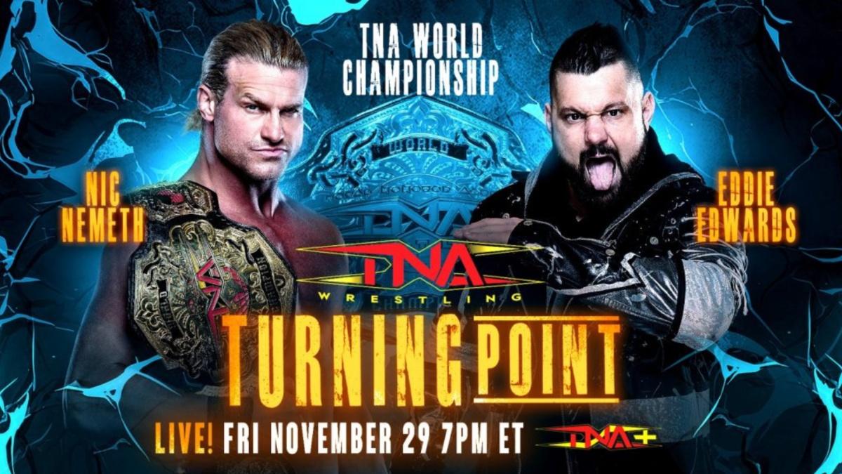 Match graphic for the TNA Turning Point 2024 event 