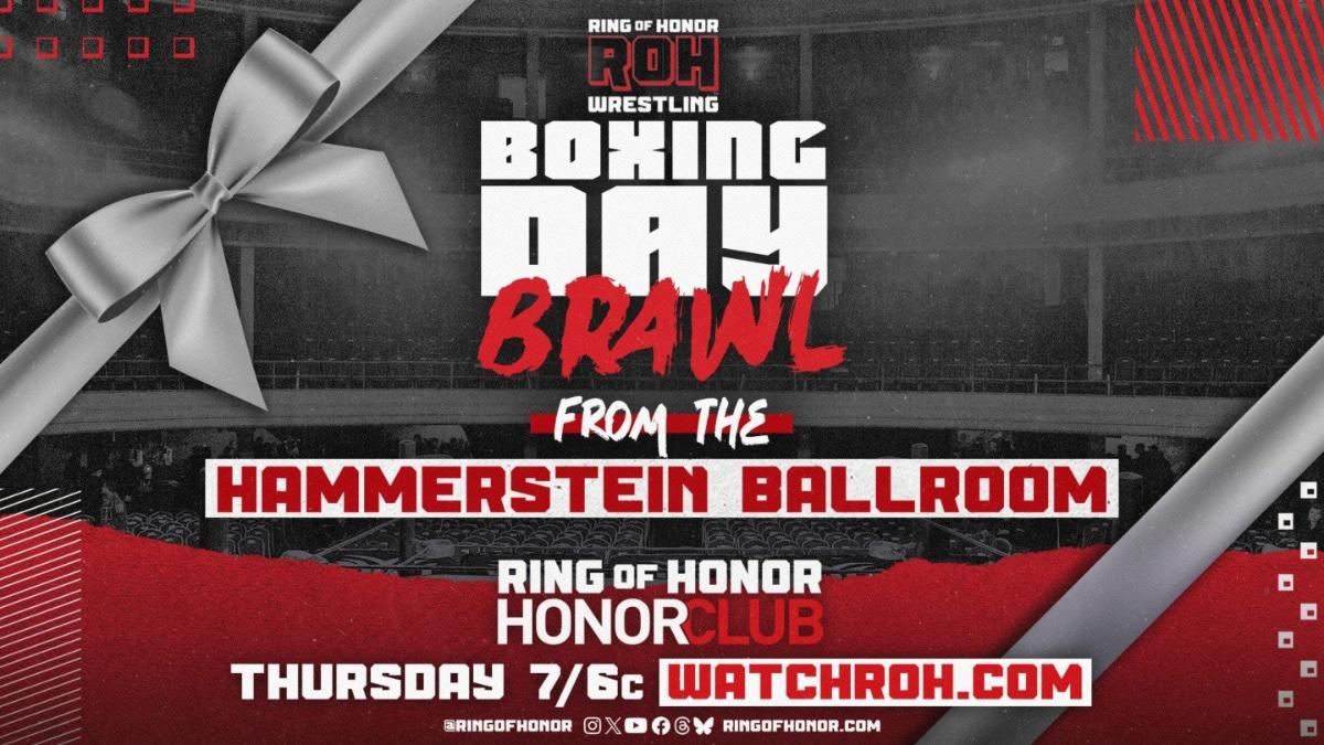 Promotional material for ROH Boxing Day Brawl 