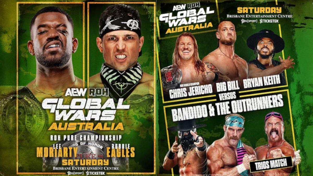 Promotional poster for ROH Global Wars