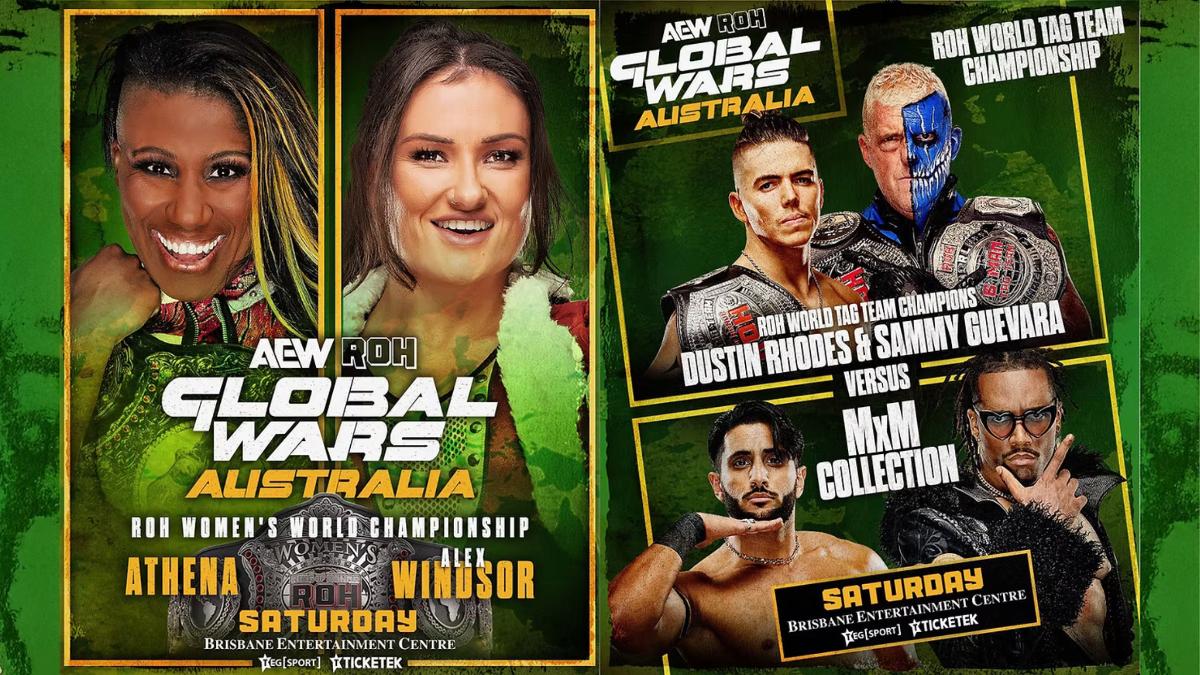 Poster for ROH Global Wars event February 2025