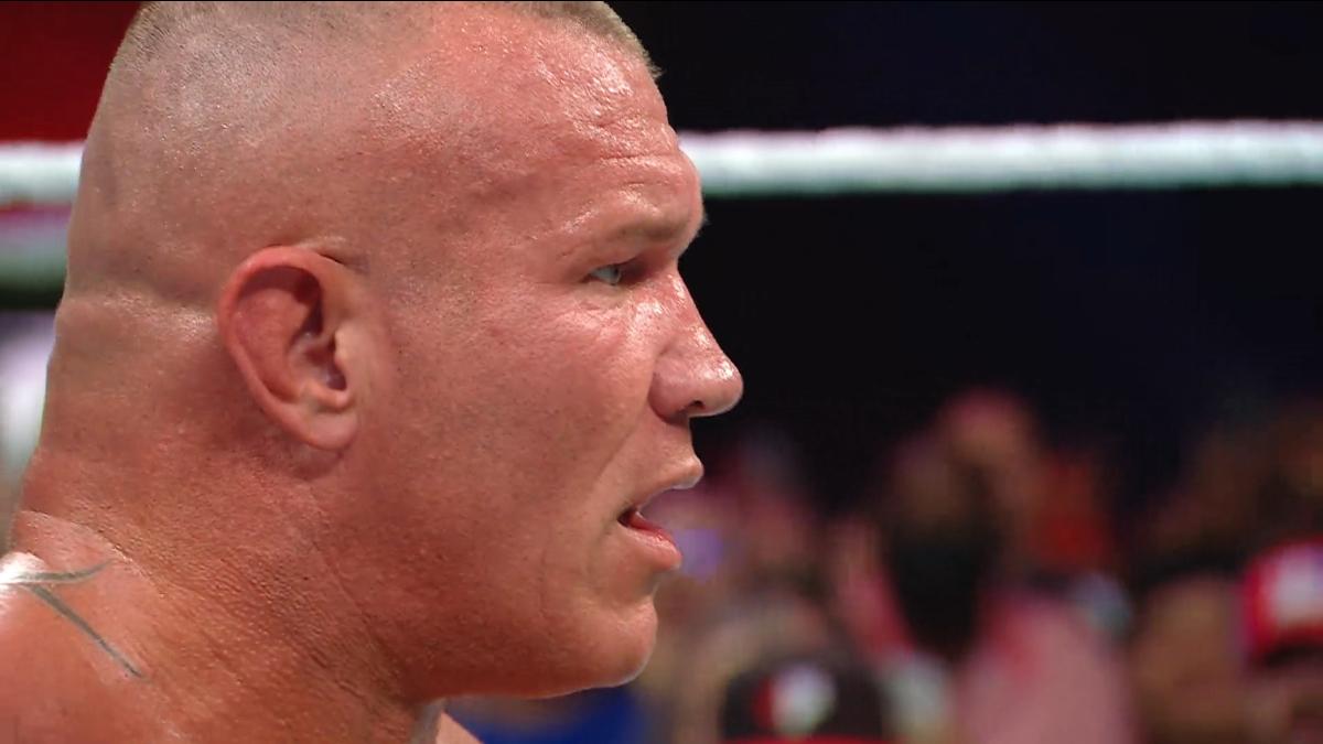 Randy Orton looking shocked at WWE Backlash 2025
