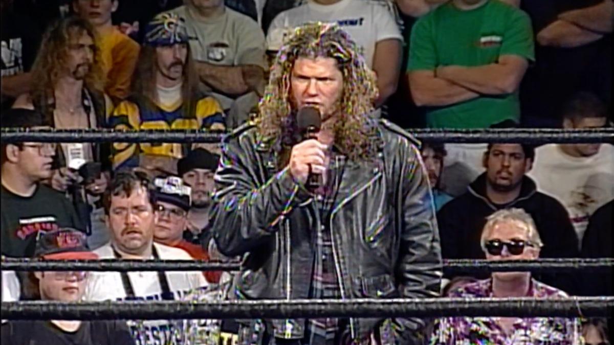 Raveb apologising for the Sandman crucifixion angle at ECW High Incident