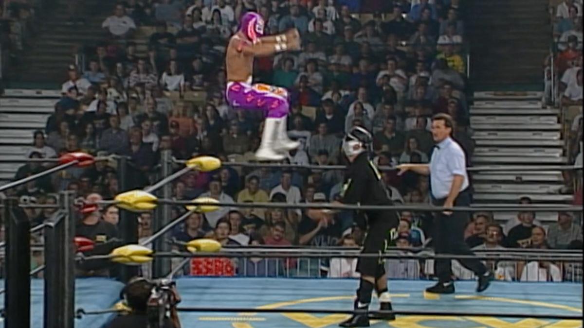 Rey Mysterio and Super Caló at WCW Fall Brawl 1996