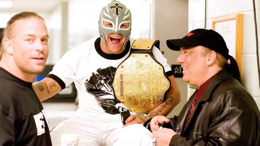 Rey Mysterio- Paul Heyman- World heavyweight championship- WWE- 2006.jpg