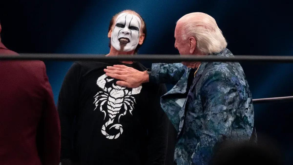 Ric Flair chopping Sting October 2023.jpg