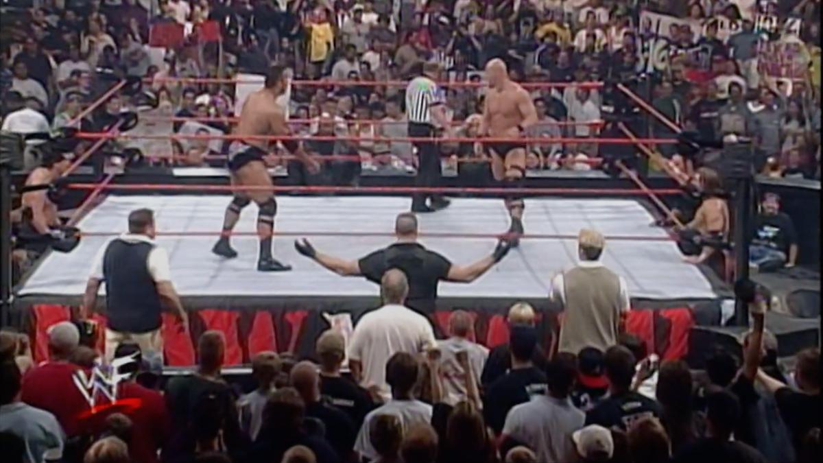 The Rock vs. Steve Austin on the May 3, 1999 episode of WWE Raw