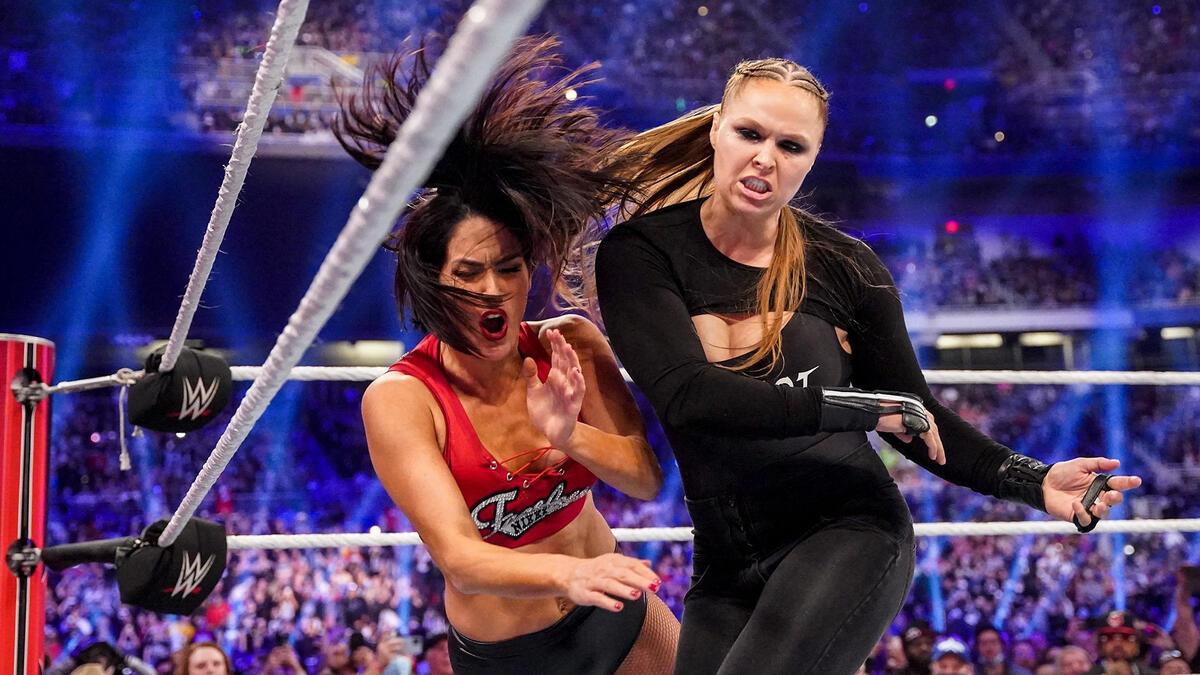 2022 WWE Royal Rumble with Ronda Rousey