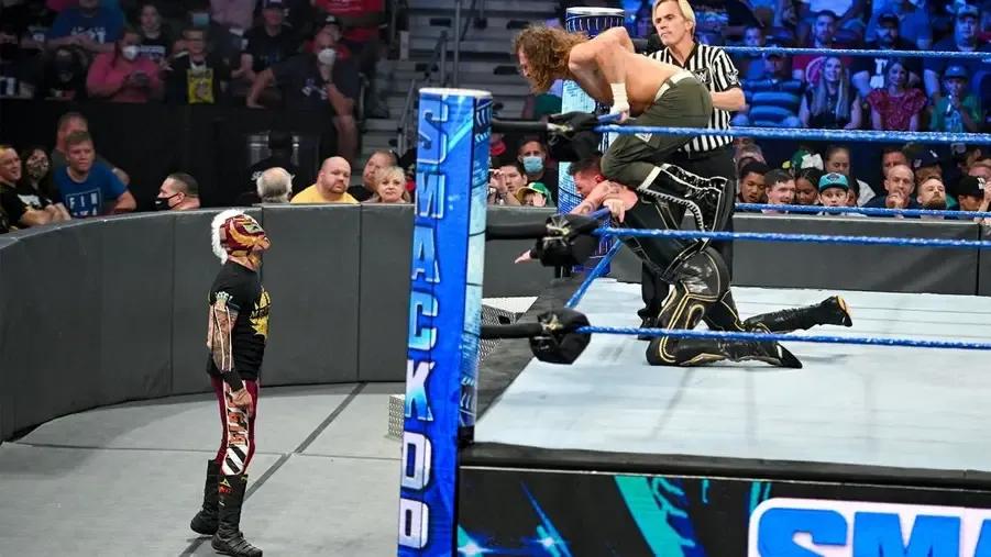 Sami Zayn- Rey Mysterio- WWE SmackDown August 2021.jpg