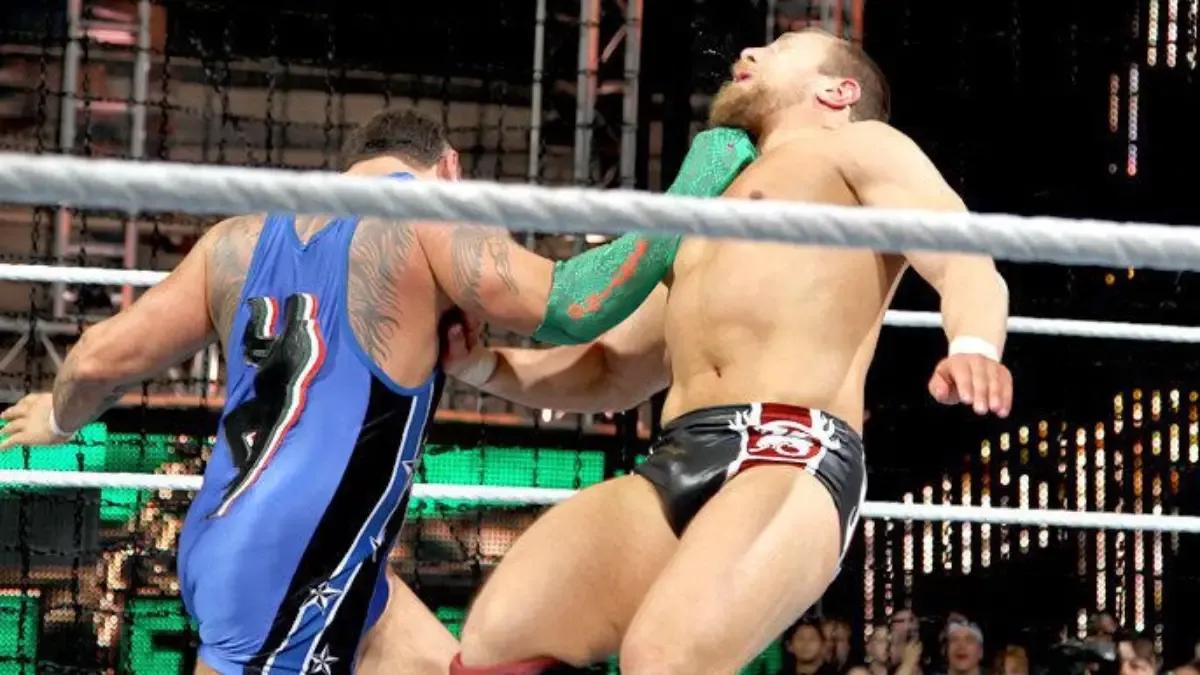 Santino marella daniel bryan elimination chamber 2012 cobra