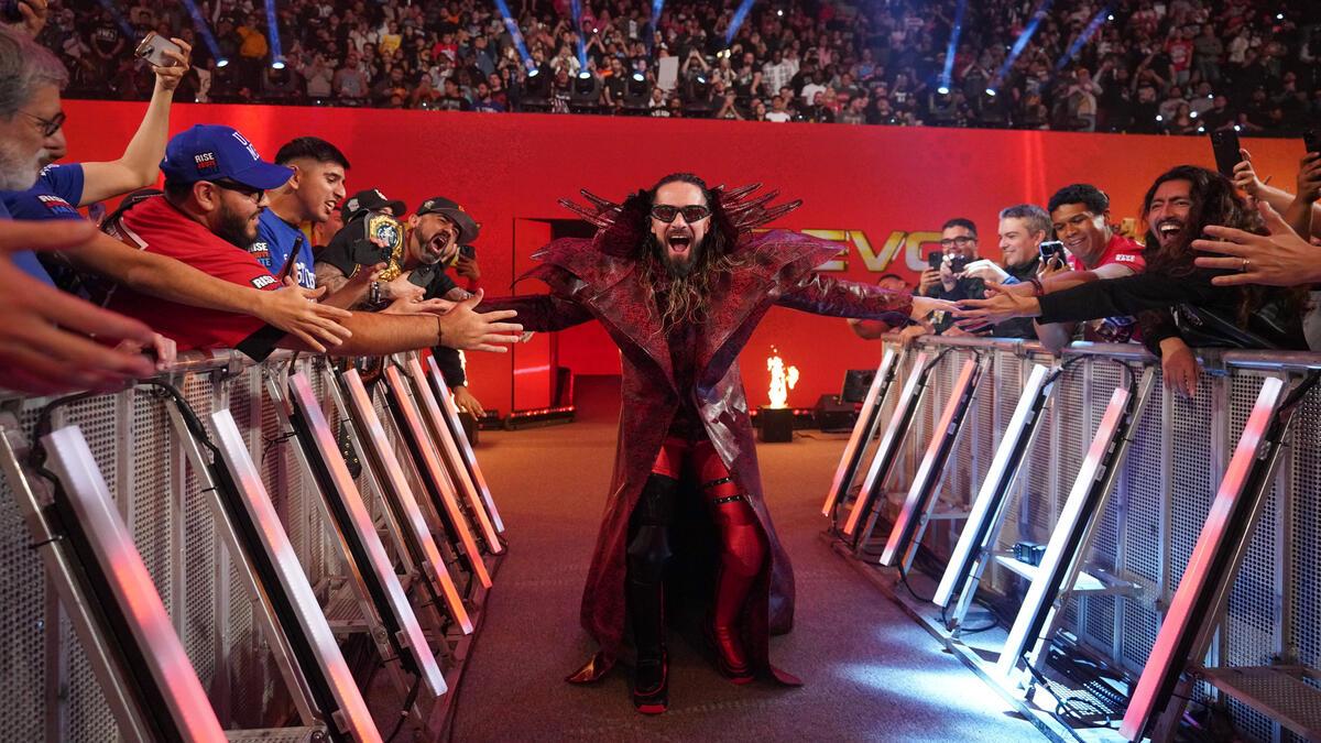 Seth Rollins making his entrance in January 2025