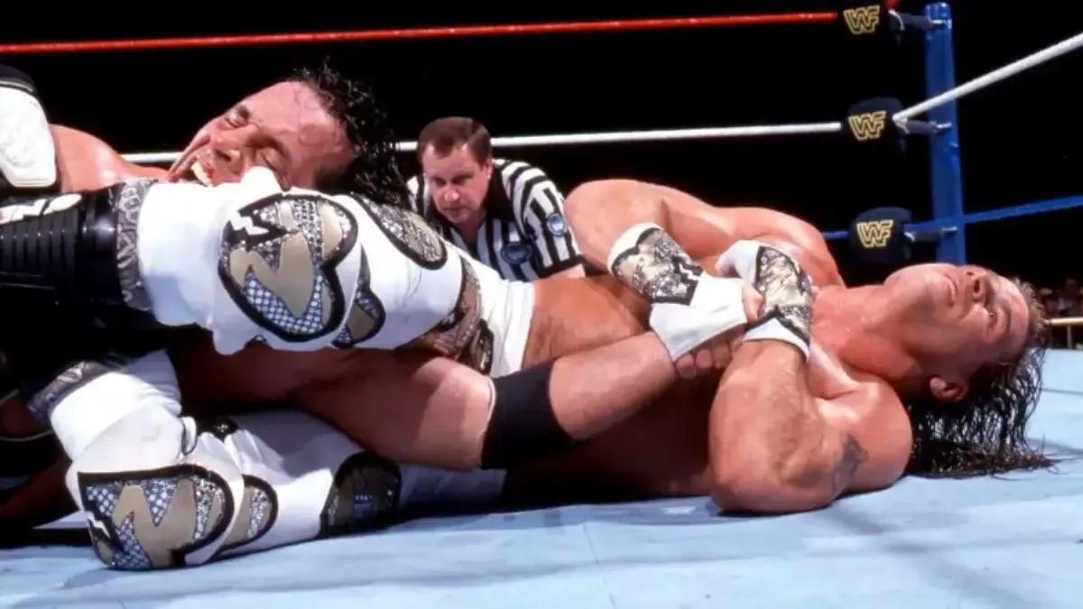 Shawn michaels bret hart wrestlemania 12 xii iron man