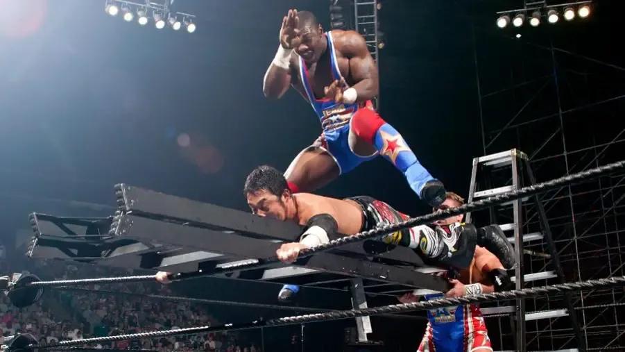 Shelton benjamin tajiri ladder judgment day 2003