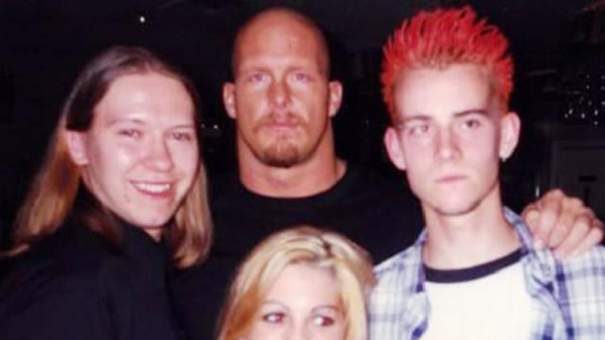 Steve Austin and young CM Punk