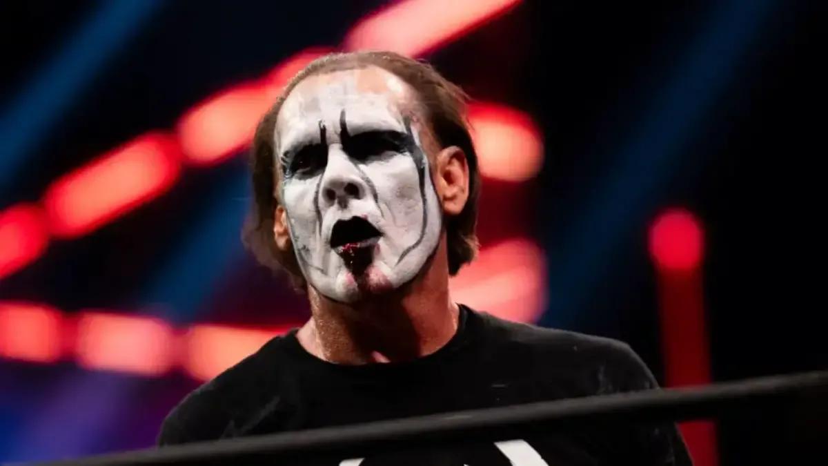 Sting aew dynamite june 2023 closeup