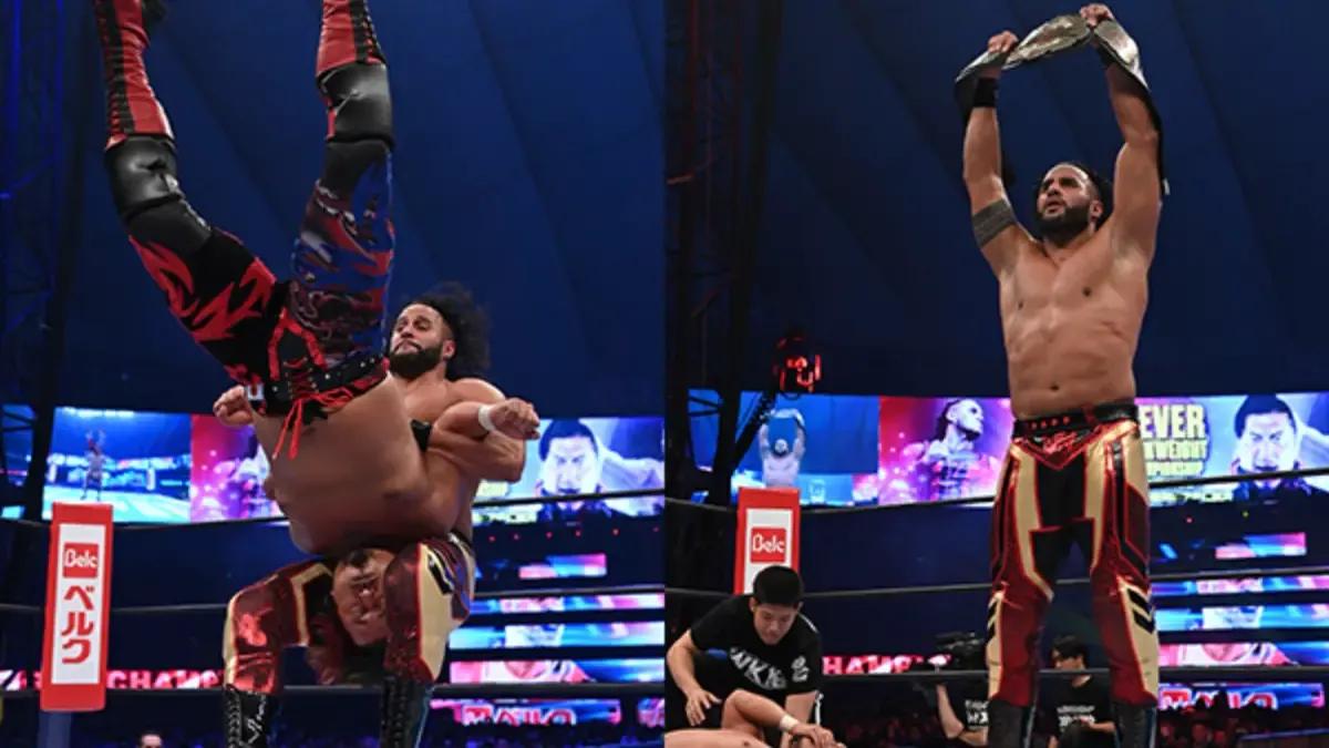 Tama tonga wrestle kingdom 18 win dual pics