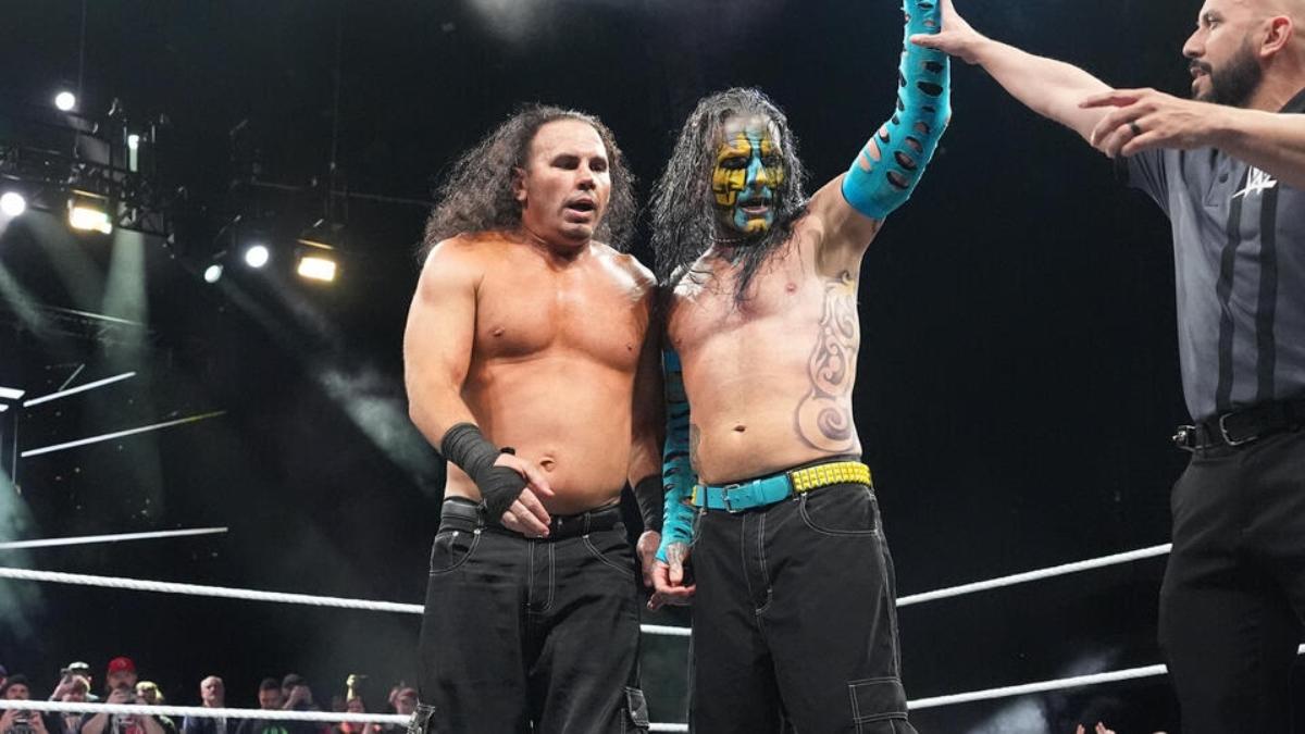 Matt and Jeff Hardy are victorious in their NXT match