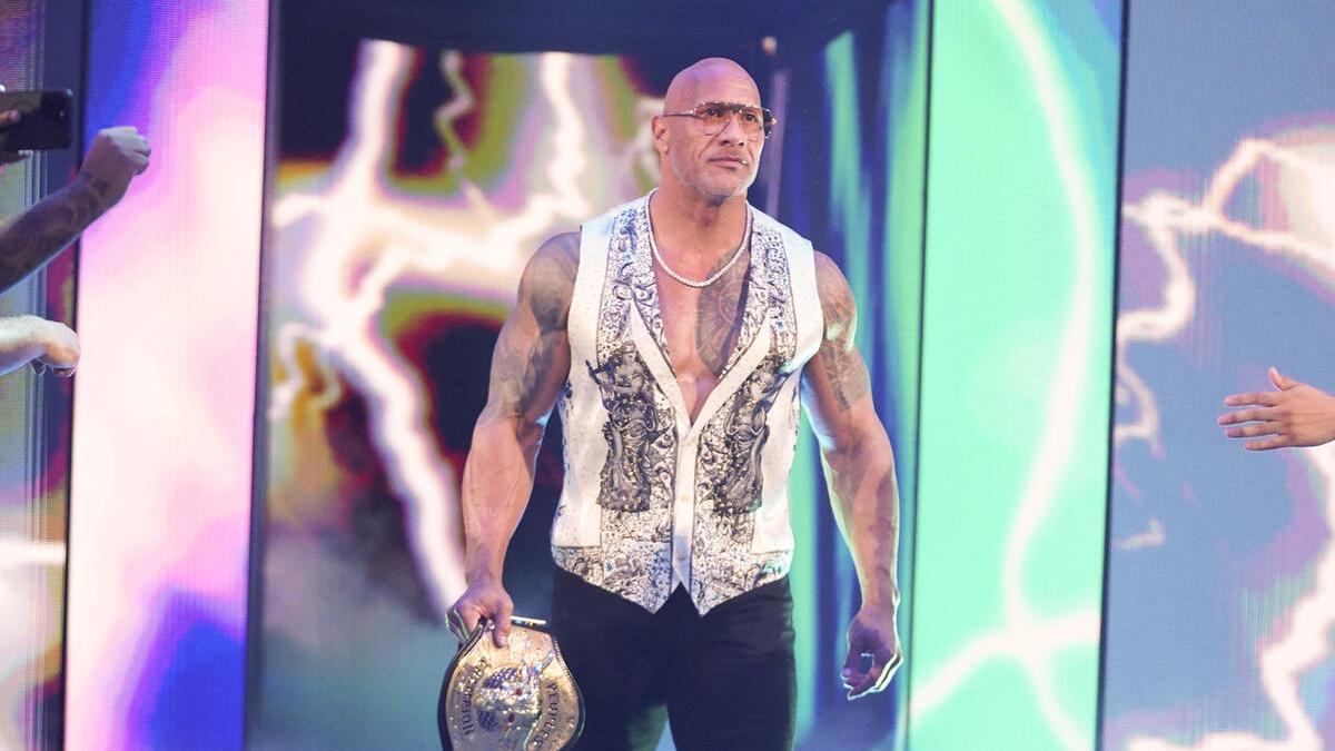 The Rock on WWE Raw Netflix Premiere