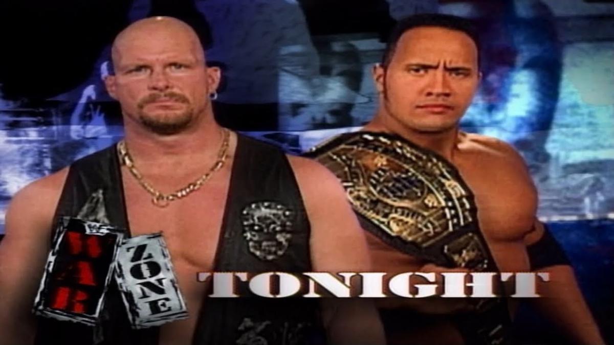 Graphic for The Rock vs. Steve Austin on March 23, 1998 episode of WWE Raw