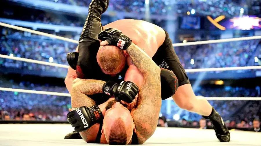 The undertaker hell s gate brock lesnar wrestlemania xxx