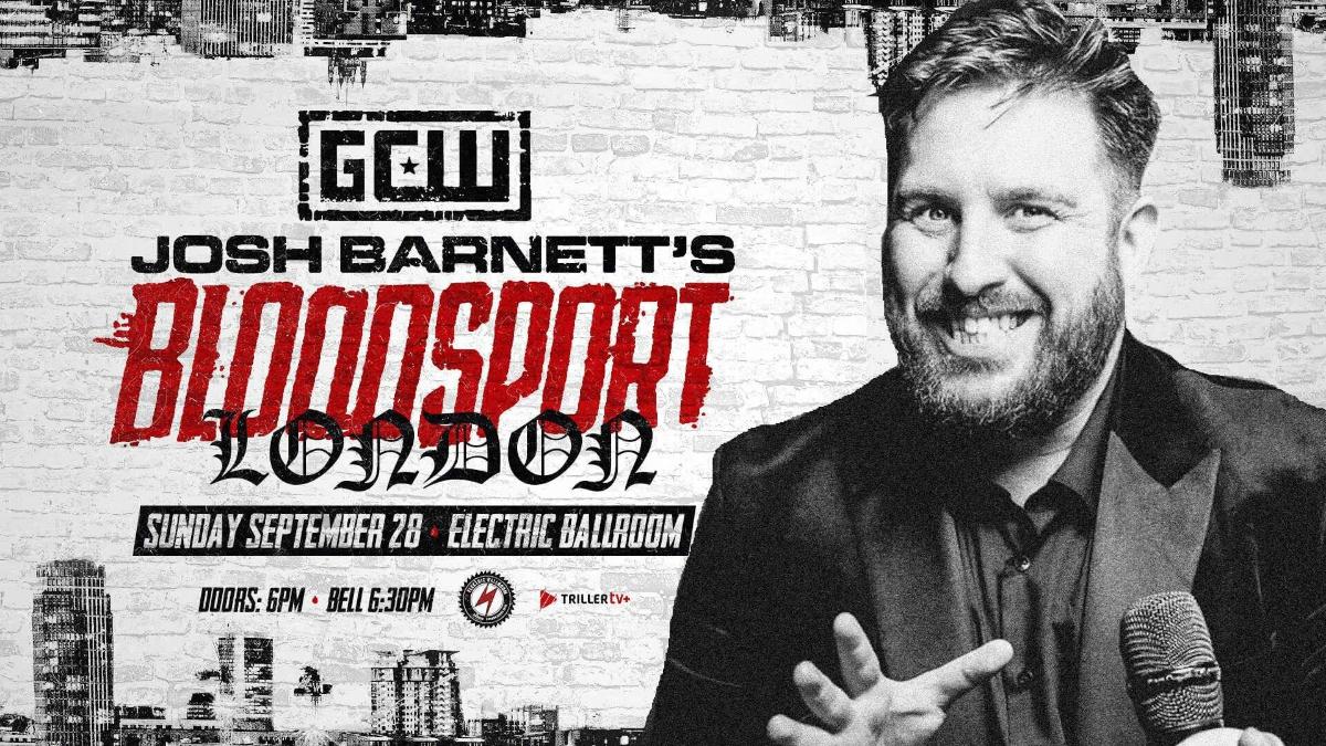 Poster for Josh Barnett's Bloodsport London featuring Tom Campbell