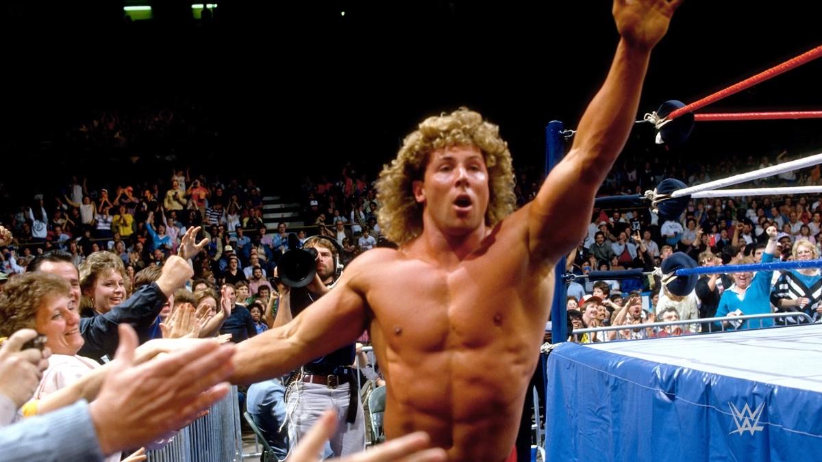 Tom Magee celebrating outside of the ring