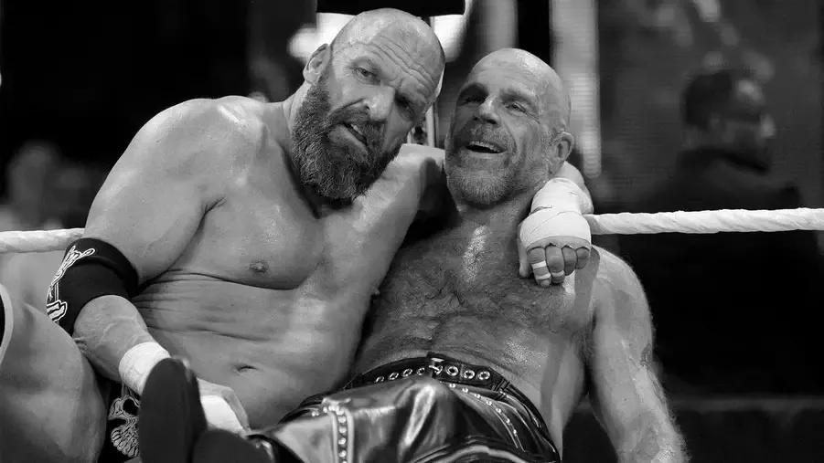 Triple H Shawn Michaels knackered.jpg