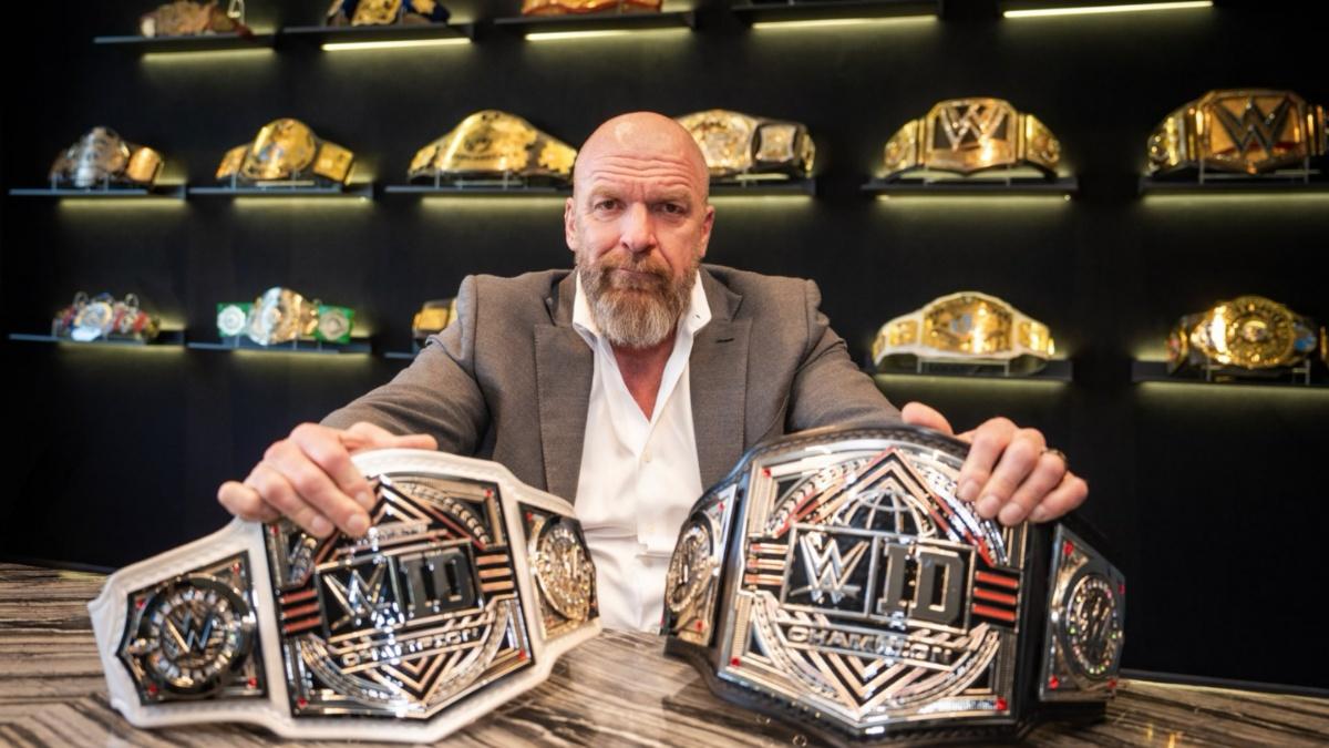 Triple H with the WWE ID Titles